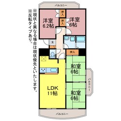 フィオーレ豊橋の物件間取画像